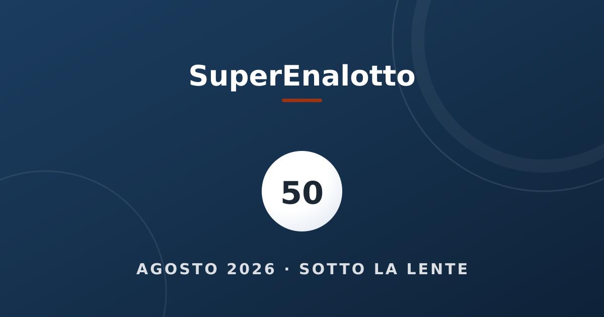 Le palline dei numeri protagonisti (agosto 2026)